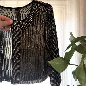 Vintage circa 1980s cropped beaded jacket